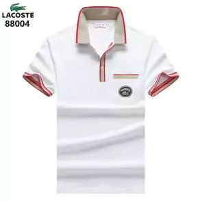 lacoste t-shirt big logo design l88004 button white